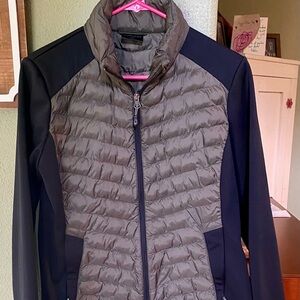 Women's Black and Green Jacket